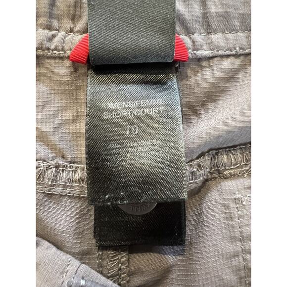 North Face Zip Off Pants Short Court Cargo Women Size 10 Gray Pants - Picture 8 of 11